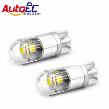 AutoEC 10x T10 LED Žiarovka 3030 LED 12V W5W led Lampa Auto svetlo 168 194 Zase Strane špz Svetlo parkovanie odbavenie svetlo