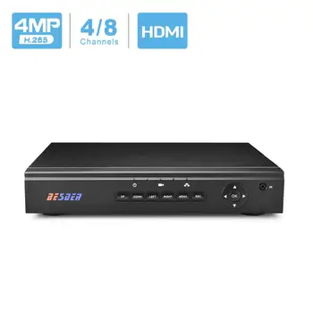 BESDER H. 265 Security Network Video Recorder Max 4K H. 265 CCTV NVR 4CH 5MP 8CH 4MP Bezpečnosti NVR Pre H. 265/264 IP Kamery