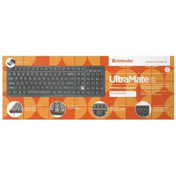 Bezdrôtová klávesnica OBRANCA Ultra Mate SM-535 RU, čierna, multimediálnych
