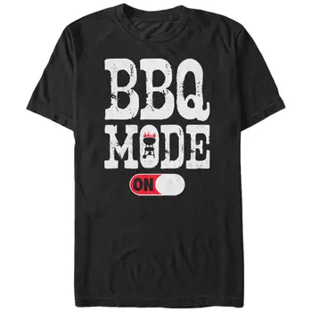 Bežné Strany Tees BBQ Režime Na Tlačené pánske Krátke Rukáv O-Neck T-shirts veľkosti S-3XL