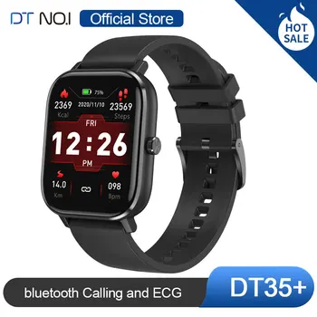 [bluetooth Volanie ] DT Č.1DT35+Smartwatch 1.75 Palcový LCD Displej bluetooth Náramok Muži Ženy Inteligentné Hodinky Tepovej frekvencie