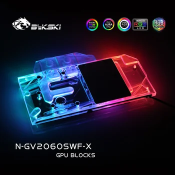 Bykski N-GV2060SWF-X GPU Blok Vodného Chladenia Pre Gigabyte RTX 2060 Super Windforce 8G