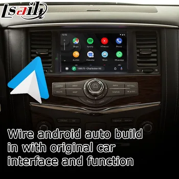 Carplay interface box pre Nissan Patrol Armada Y62 2012-2020 s Murano Pathfinder Elgrand 370z Android auto youtube hrať