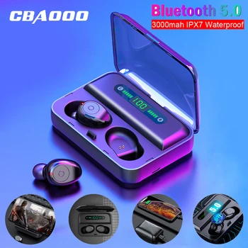 CBAOOO Bluetooth V5.0 Slúchadlá Bezdrôtové Slúchadlá Stereo Sport, LED displej, Slúchadlá Slúchadlá slúchadlá 3000 mAh Energie