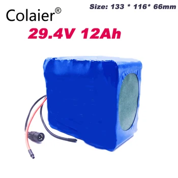 Colaier 24v 12ah 7S6P batériu 15A BMS 250w 29.4 V 12000mAh batéria pre invalidný vozík motor elektrický