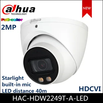 Dahua HDCVI Fotoaparát 2MP Full-farebné hviezdne svetlo HDCVI Oka Kamery HAC-HDW2249T-A-LED vstavaný mikrofón Bezpečnostné kamery