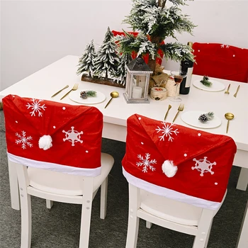 Dekoráciami Vianočné Dekorácie Stoličky Kryt Ornament, Vianoce, Nový Rok Party Banket Stôl Jedálenský Domova Dodávky 63069