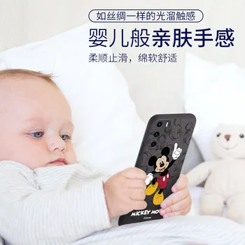Disney Mickey Mouse Telefón puzdro Pre iphone 6 6s Plus X Xr Xs Max 11 Pro Max 12 Pro Max Mini Karikatúry Kryty Telefónu Kremíka Prípadoch