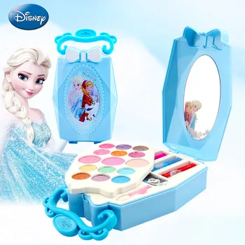 Disney Mrazené Elsa Anna detskej Kozmetiky, Módy, Hračiek Princess make-up Box Set Dievča Dom Hračky Lesk na Pery Rouge Deti Darček