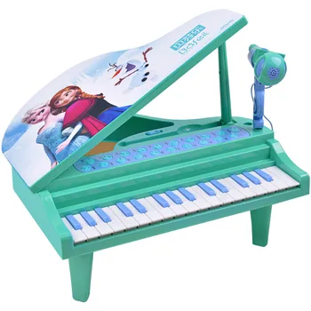 Disney Mrazené princezná Mini Multifunkčné Elektronické Piano Hračka Prenosné Hračka, Hudobné nástroje, hudobné hračky s originál krabici