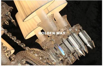 Doprava Zadarmo D50cm H70cm K9 Crystal Moderné Crystal Stolná Lampa Luxusné Listry De Cristal Stolná Lampa Poschodí Lampy, Nočné Osvetlenie