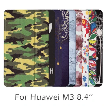Doprava zadarmo Štýl Maľby PU Kožené puzdro na Huawei MediaPad M3 8.4