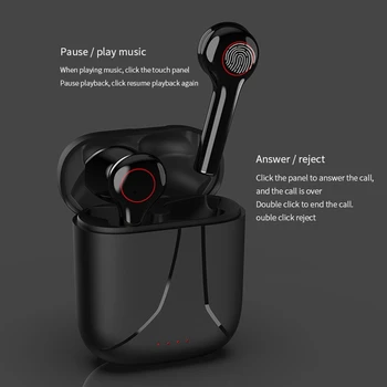 FLOVEME Mini TWS Bezdrôtové Bluetooth Slúchadlá HiFi Stereo HD Hovor Slúchadlá Smart Touch Nepremokavé Športové Headset Pre Xiao Huawei