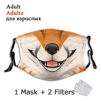 Fox Unisex Opakovane Masku Na Tvár Proti Oparu Masku Proti Prachu S Filtrom Ochranný Kryt Respirátor Úst Utlmiť