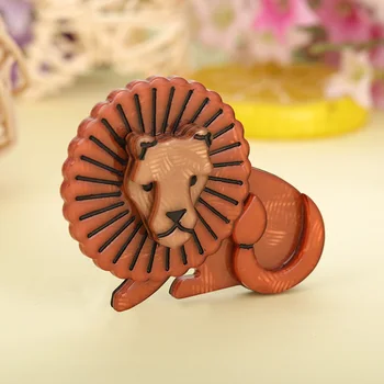 Funmor Cute Lion Brošňa Zvierat Obal, Špendlíky Akryl Corsage Pre Ženy, Deti Rutinné Činnosti, Dekorácie, Doplnky Narodeninám
