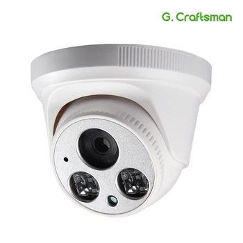 G. Remeselník J Audio 1080P POE Full-HD IP Kamera 2.8 mm Široký Uhol 2MP Dome Infračervené Nočné Videnie CCTV kamerový Bezpečnostný