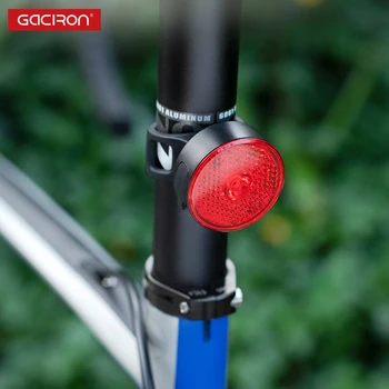 GACIRON Nabíjateľná Bicykel zadné Svetlo 10-40 Lumen Inteligentné Upozornenie Bicykel Zadné LED Lampa Nepremokavé MTB Cestná Cyklistika Príslušenstvo