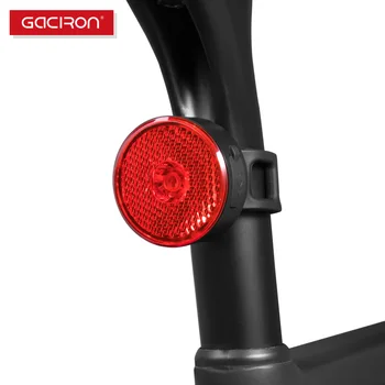 GACIRON Nabíjateľná Bicykel zadné Svetlo 10-40 Lumen Inteligentné Upozornenie Bicykel Zadné LED Lampa Nepremokavé MTB Cestná Cyklistika Príslušenstvo