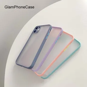 GlamPhoneCase Matný Farbou Telefón Prípade iPhone11Pro/Max X XS Max XR Mäkký Silikónový Kryt Pre iPhone11 7 8 6 6 Plus Prípade