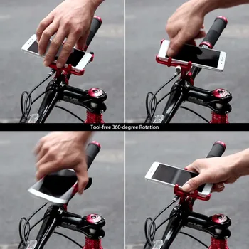 GUB Plus 6 Hliníkovej Zliatiny BICYKEL na Motocykel, Bicykel, Bicykel Držiak o 360 Stupňov Kmeňových Klip Postaviť sa Hodí Pre 3.5 - 6.2 palcový Mobilný Telefón, GPS