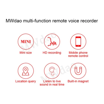 Hlasový záznamník mini nahrávanie, Diktafón audio Locator zvuk GPS profesionálne micro značky XIXI SPY značky