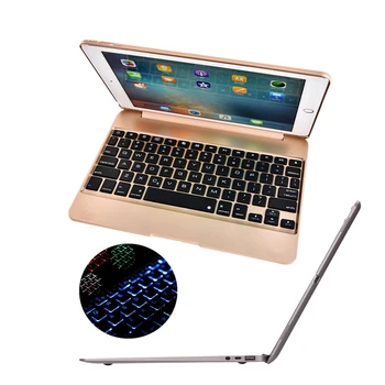 Hliníkové Keyboard Case for iPad Pro 12.9 Bluetooth Klávesnica Tabletu puzdro + Napájanie Núdzové Nabíjanie +7 Farieb Podsvietenia