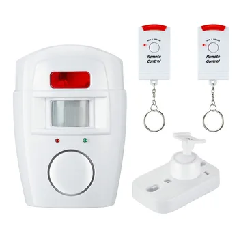 Home Security Diaľkové Ovládanie PIR MP Upozornenie Infračervený Senzor Proti krádeži Alarm Detektor Pohybu Monitor Bezdrôtový Zabezpečovací Systém,+2