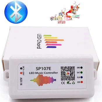 HORÚCE WIFI RGB SP107E Pixel IC SPI Hudby, Bluetooth ovládač pre WS2812 SK6812 SK9822 RGBW APA102 LPD8806 Pásy DC5-24V