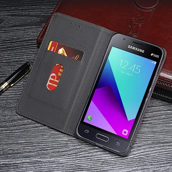 IDEWEI Pre Samsung Galaxy J1 Mini Prime Kryt Luxusnej Kože Flip puzdro Pre J1 Mini Prime Ochranné Telefón Prípade Retro Zadný Kryt