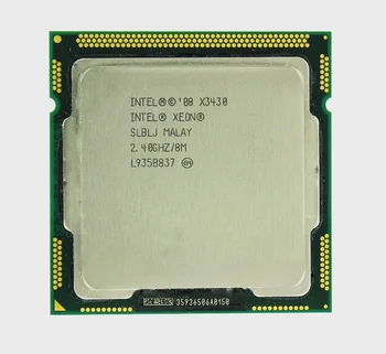 Intel Xeon Pôvodné X3430 CPU Quad Core (2,4 GHz LGA 1156 8M Cache 95W )Server CPU
