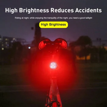 IPX6 Vodotesné Mini LED Bicykel zadné Svetlo s Usb Spoplatnené Bezpečnostné Upozornenie Cyklistické Svetlo na Prilbu Batoh Ľahký Bicykel Zadné Svetlá