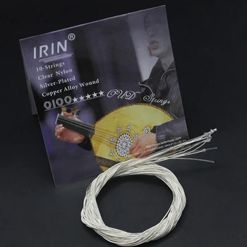 IRIN 10Pcs/Set 0100 Oud Lutna Reťazce Jasné, Nylon String Strieborné Pozlátené Zliatin Medi Rany Udchenko Nastavenie Struny