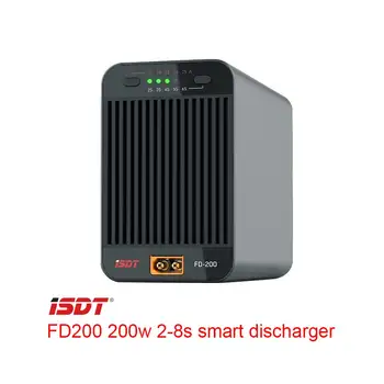 ISDT FD-200 200W 25A Inteligentné Ovládanie Discharger Bezdrôtové APLIKÁCIE Ovládanie Discharger Fit 2s-8s Batérie Prúd 5A 10A 15A 20A 25A