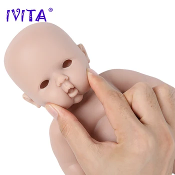 IVITA WB1505 30 cm 1100g Plnej Silikónové Reborn Bábiky Baby Nevyfarbené Nedokončené Mäkké Bábiky DIY Prázdne Hračky, Stavebnice pre Deti