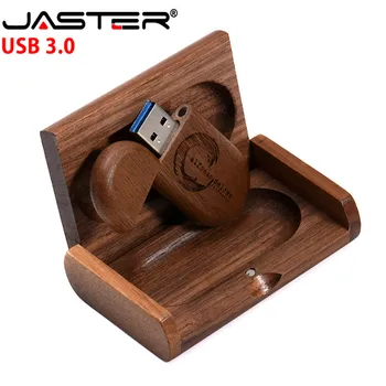 JASTER dreva USB 3.0 Vlastné Logo 32GB 64GB kl ' úč Karty, Usb Flash Disk 4GB 8GB 16GB Dreva Pero Jednotky Dar ( bez loga)