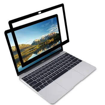 Jednoduché Vložiť Žiadne Bubliny Obrazovky Ochranný film s Čiernym Rámom Pre 12 palcový MacBook