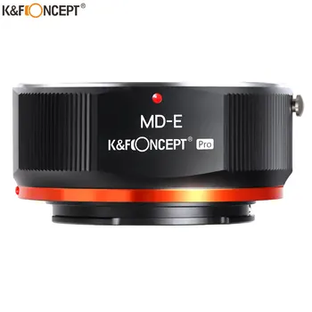 K&F Koncept MD k NEX bajonet Adaptér pre Minolta MD MC Mount Objektív NEX E Mount Mirrorless Fotoaparáty s Rohožou Lak Des