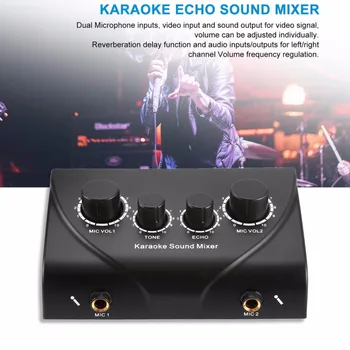 Karaoke Zvukový Pult Profesionálny Audio Systém Prenosný Mini Digitálneho Zvuku, Zvukové Nahrávacie Stroje Echo Mixér Systém Drop Shipping