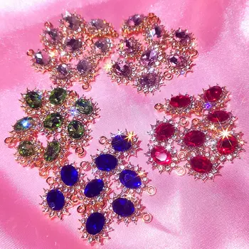Kasajewel 10Pcs/set DIY Krištáľové Šperky, Doplnky Vynikajúcej Multicolor Kamienkami Šperky DIY Náušnice, Náhrdelníky Materiál