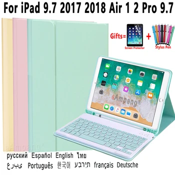 Keyboard Case For iPad Mini 4 5 2019 9.7 2017 2018 5. 6. Vzduchu 1 2 3 2019 3. Pro 10.5 11 2018 2020 10.2 7. 8. Gen Tablet