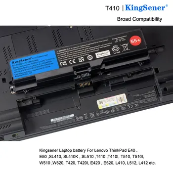 KingSener Notebooku na batériu ThinkPad L512 L412 L520 E425 E520 E525 W520 T410 T420 T510 T520 42T4751 42T4752 42T4885 42T4886 55+
