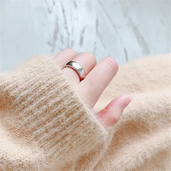 Klasický kórejský módy v pohode anillos prstene pre ženy hladké mier jednoduché Leštené prst krúžky laides boho bts KJZ0366