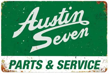 Kovové Prihlásiť Austin Sedem Častí Služby bar Domáce Dekorácie Retro Plechovka Prihlásiť 12x8