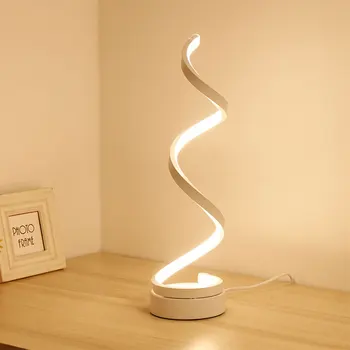 Kreatívne Minimalistické Umenie LED Stolové Lampy, Módne Stmievateľné Stolná Lampa Domáce Dekorácie Svetla na Čítanie pre Office Študent DA