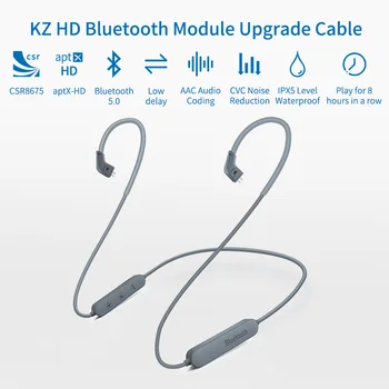 KZ Aptx HD CSR8675 Modul Bluetooth Slúchadlo 5.0 Bezdrôtové Aktualizácie Kábel Platí Originálne Slúchadlá pre AS10 ZS10 Pro ZST