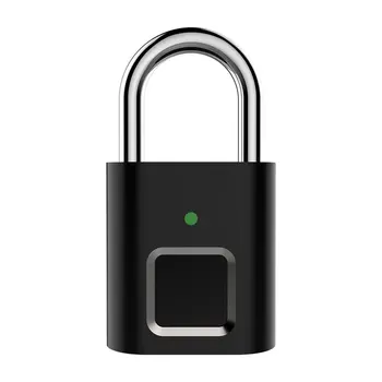 L34 Mini Odomknúť Nabíjateľná Smart Lock Keyless Odtlačkov Prstov Zámok Proti Krádeži Bezpečnostný Visiaci Zámok Dverí Batožinového Zámok Malé Políčko