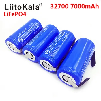 LiitoKala Lii-70A 3.2 V 32700 7000mAh LiFePO4 Batérie 35A Kontinuálne Vypúšťanie Maximálne 55A Vysoký výkon batérie+Nikel listov