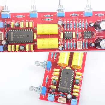 LM4610 vopred ampliifer board dual AC12V-0-12V NE5532 front-end dosky tón doska objem Predzosilňovač mixér rada pre zosilňovač G9-008