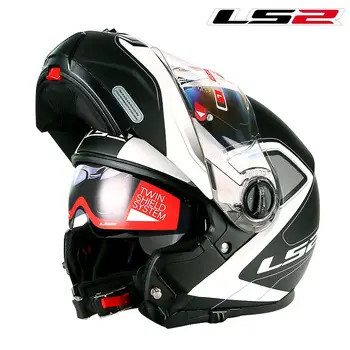 LS2 FF325 modulárny motocyklové prilby s vnútornou slnečná clona objektívu flip up racing štít moto prilby ECE plnú tvár motorky prilby