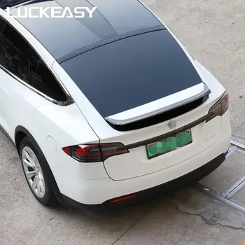 LUCKEASY Auto Príslušenstvo, Vonkajšie Úpravy Pre Tesla model X 2017-2021 Skutočné Uhlíkové Vlákna Vysoký Výkon batožinového priestoru Krídla Spojler